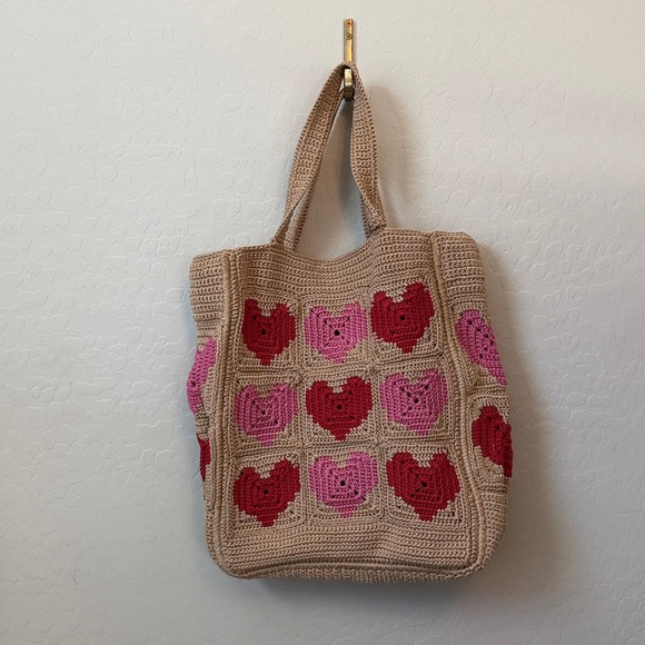 NWOT The Sak Lanie Market Tote Bamboo Heart - Picture 3 of 6